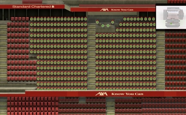 M4 section at Anfield Stadium: detailed map and view from my seat