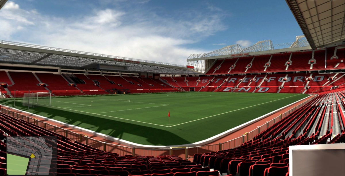 Old Trafford block N1401 row TT seat 297 view