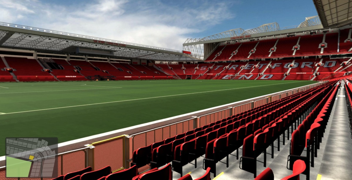 Old Trafford block N1403 row GG seat 278 view