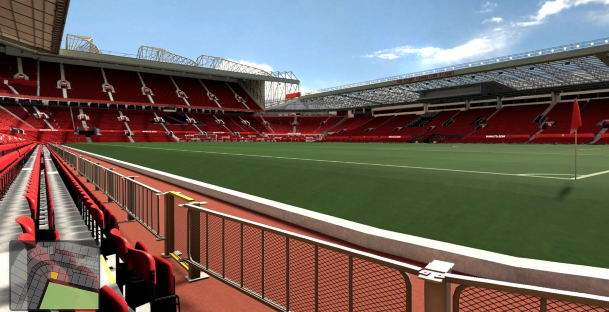 Old Trafford block N1411 row CC seat 37 view