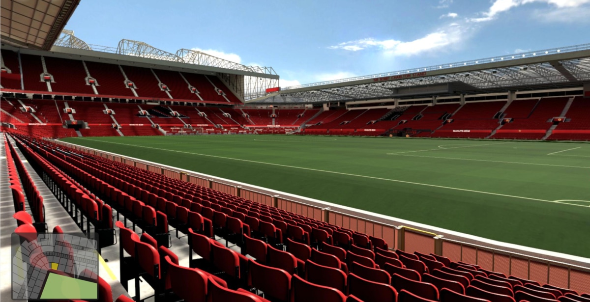 Old Trafford block N1411 row MM seat 38 view