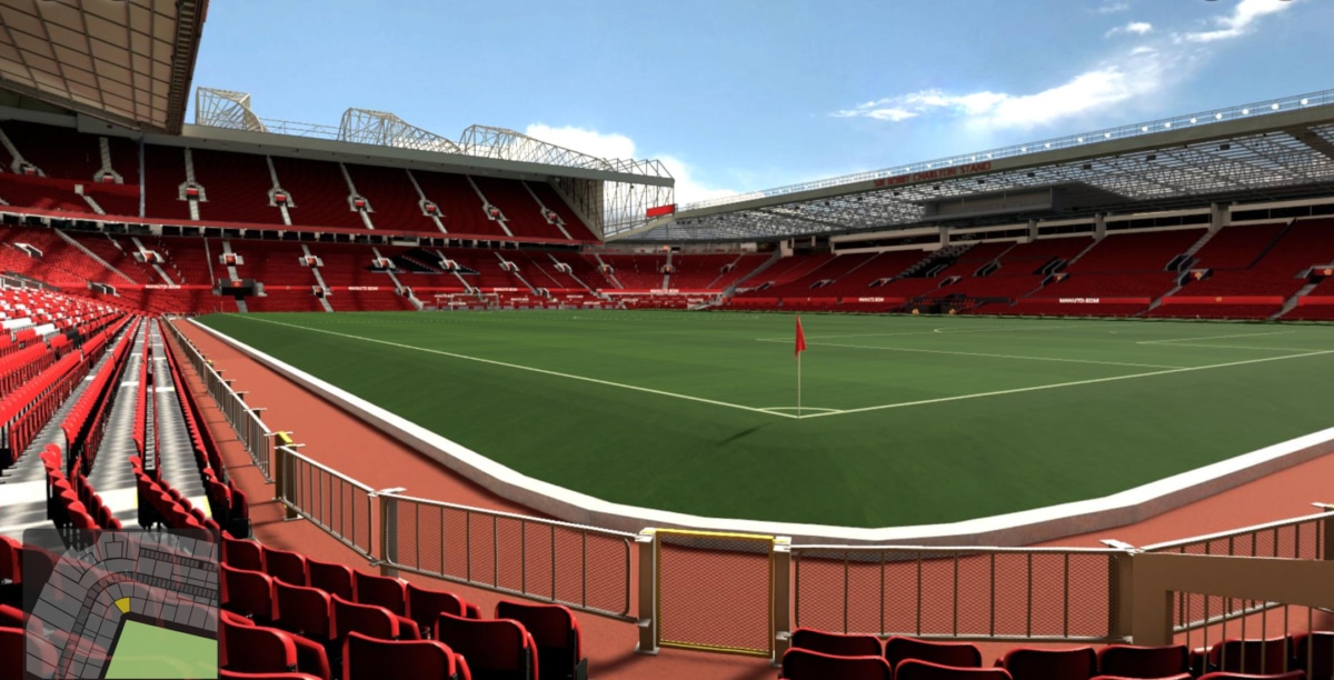 Old Trafford block N1413 row HH seat 12 view