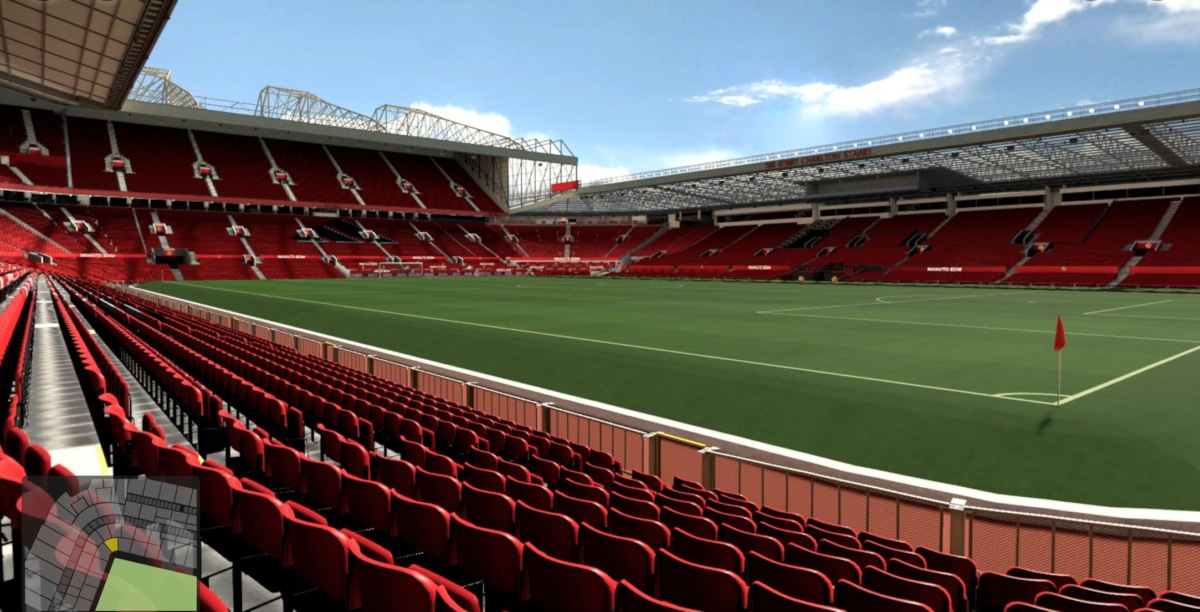 Old Trafford block N1413 row LL seat 33 view