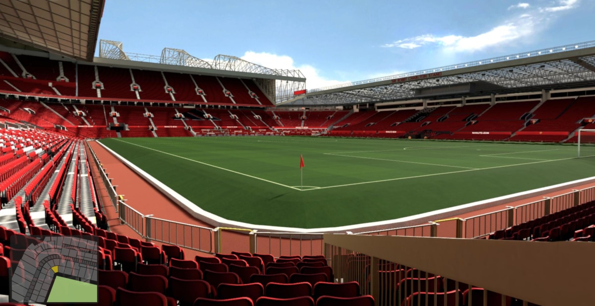 Old Trafford block N1413 row MM seat 6 view