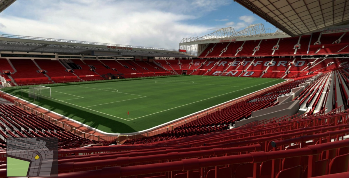 Old Trafford block N2401 row 16 seat 24 view