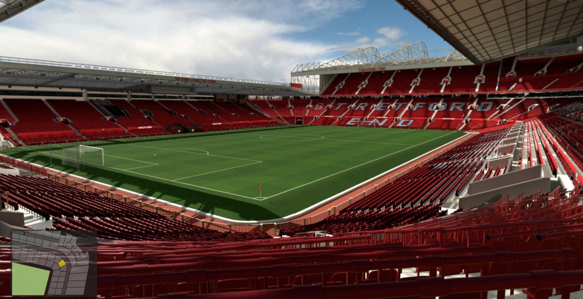 Old Trafford block N2401 row 17 seat 31 view