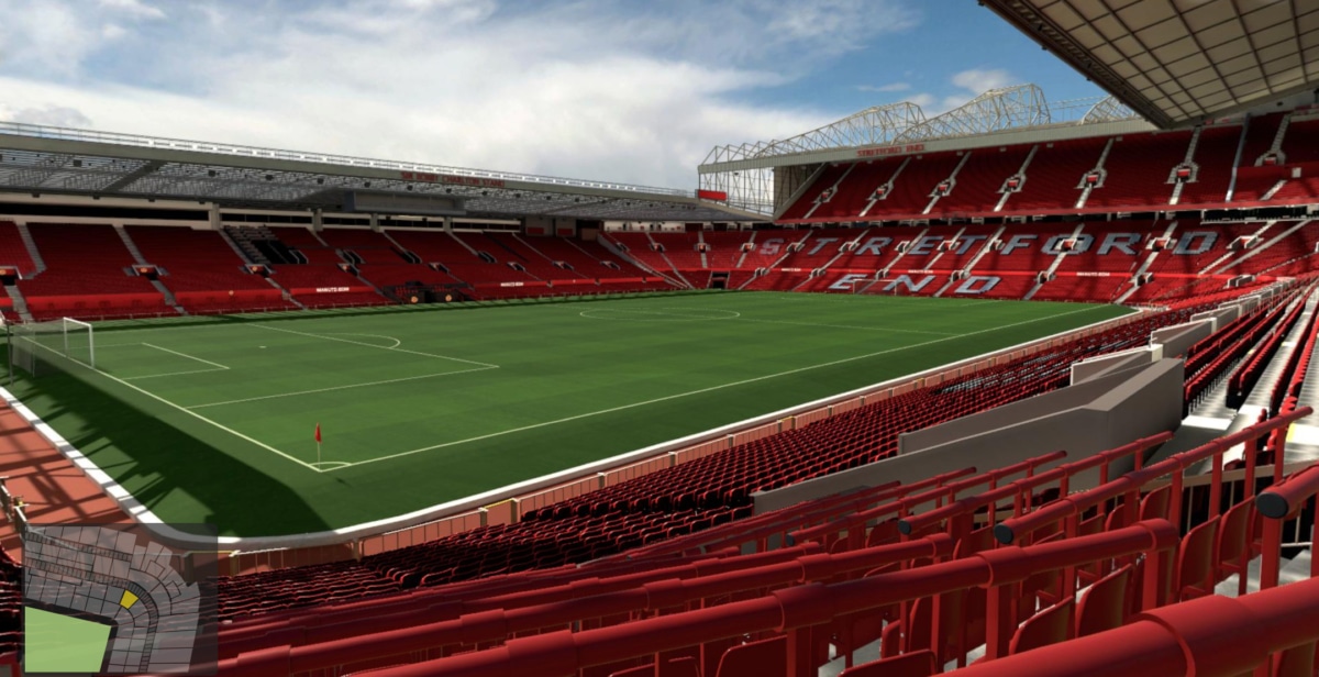 Old Trafford block N2402 row 9 seat 12 view