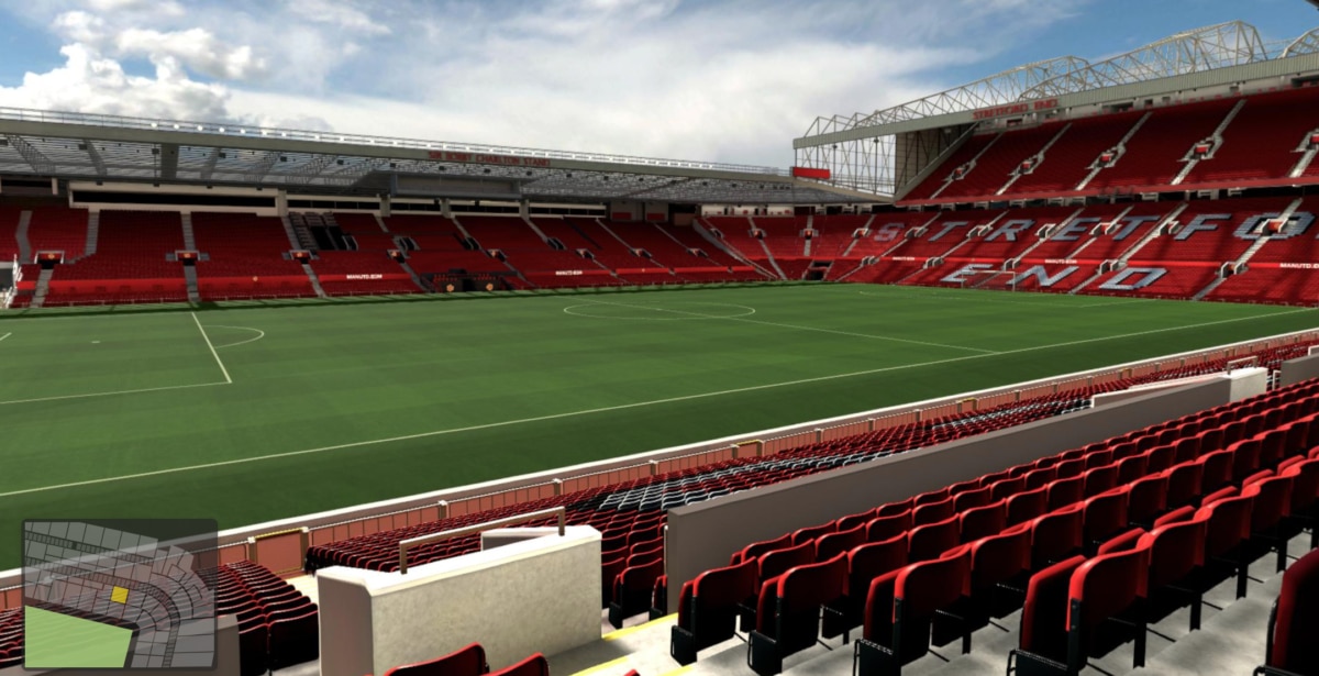 Old Trafford block N2404 row 7 seat 206 view