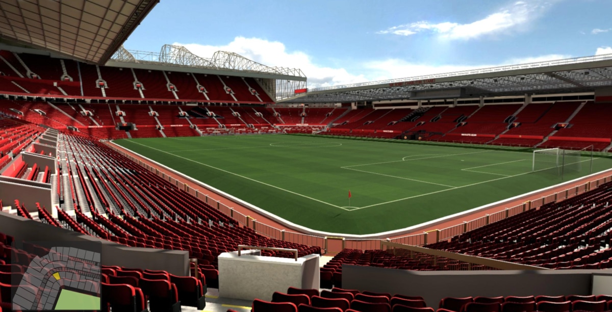 Old Trafford block N2413 row 9 seat 13 view