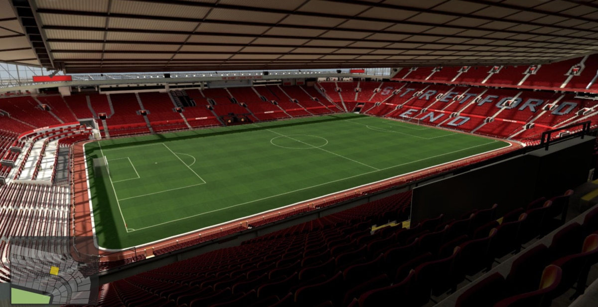 Old Trafford block N3401 row 25 seat 238 view