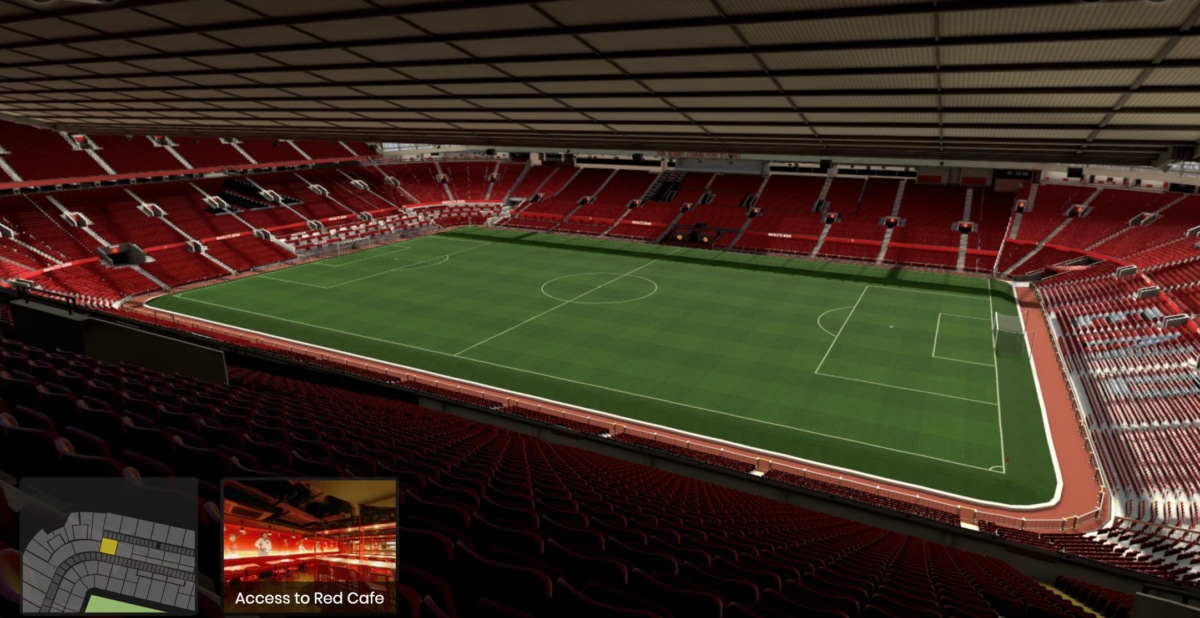 Old Trafford block N3408 row 29 seat 21 view