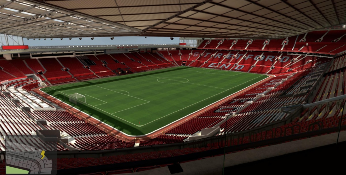 Old Trafford block NE3421 row 17 seat 70 view