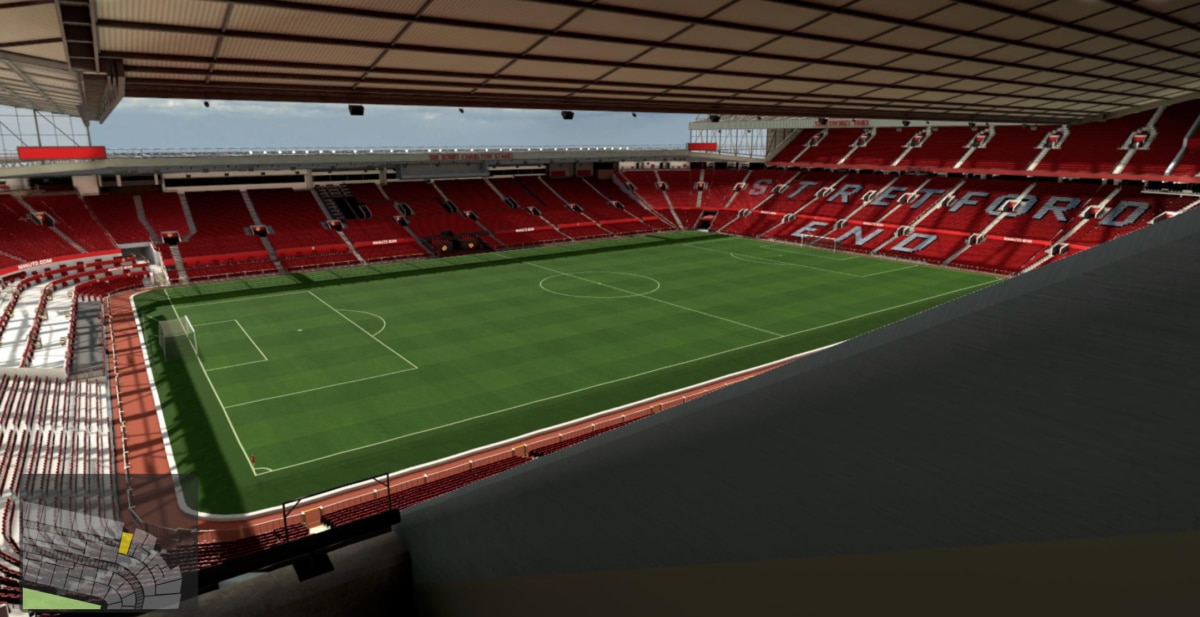 Old Trafford block NE3424 row 18 seat 1 view