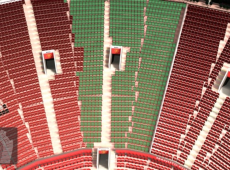 N2401 section at Old Trafford stadium: detailed map and view from my seat