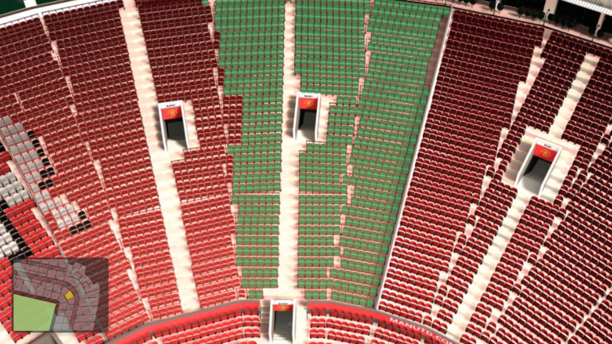 Old Trafford section N2401 seating plan