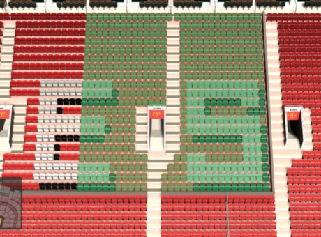 N2406 section at Old Trafford stadium: detailed map and view from my seat