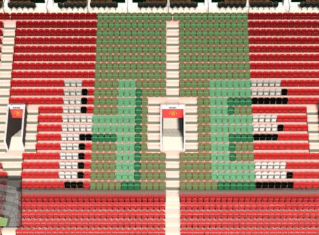 N2407 section at Old Trafford stadium: detailed map and view from my seat