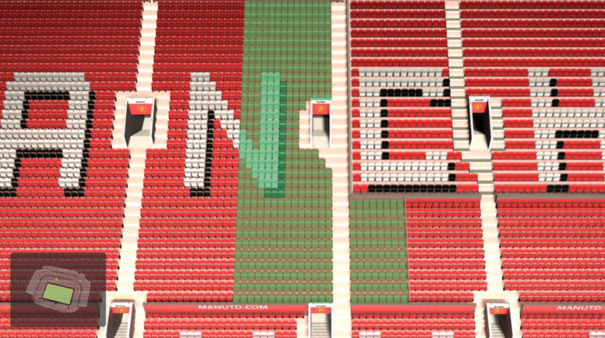 Old Trafford section N2409 seating plan