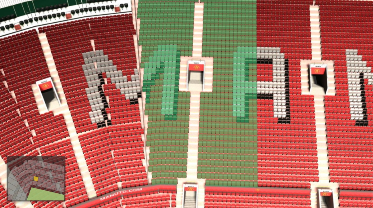 Old Trafford section N2411 seating plan