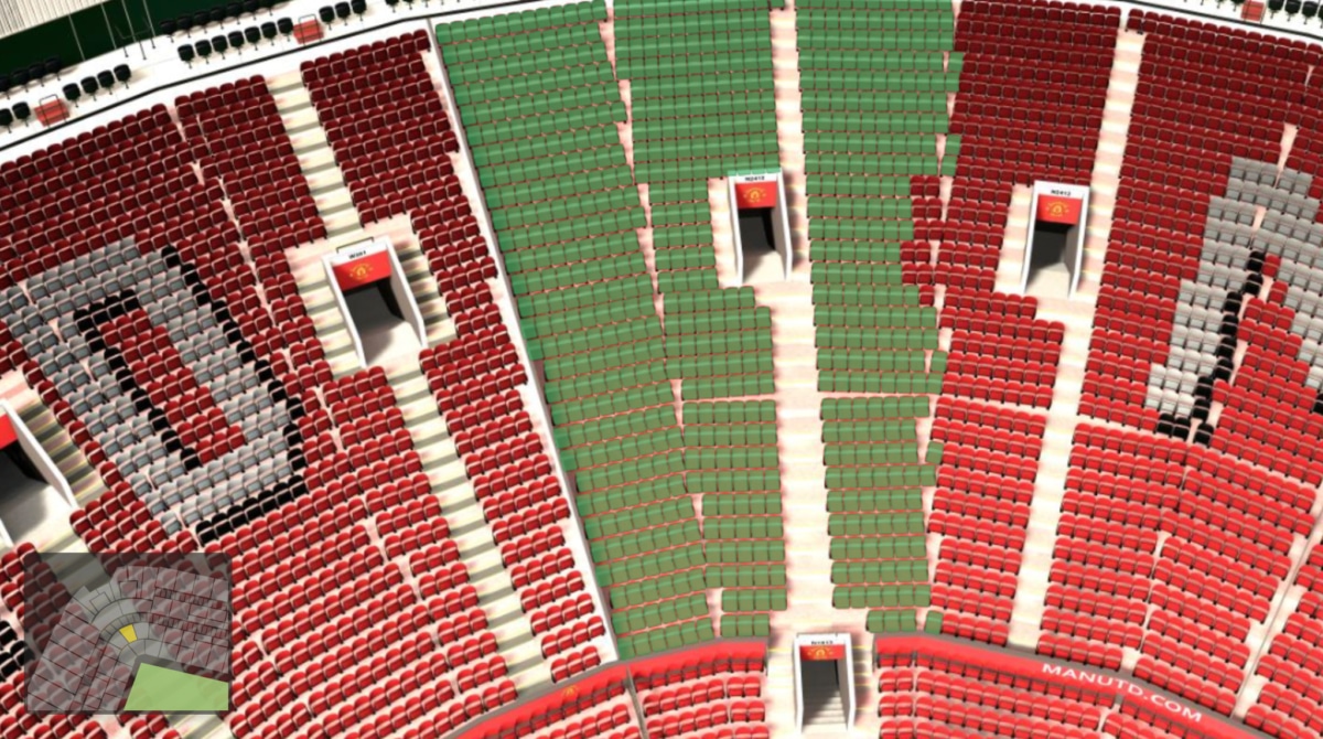 Old Trafford section N2413 seating plan