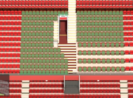 N3415 section at Old Trafford stadium: detailed map and view from my seat