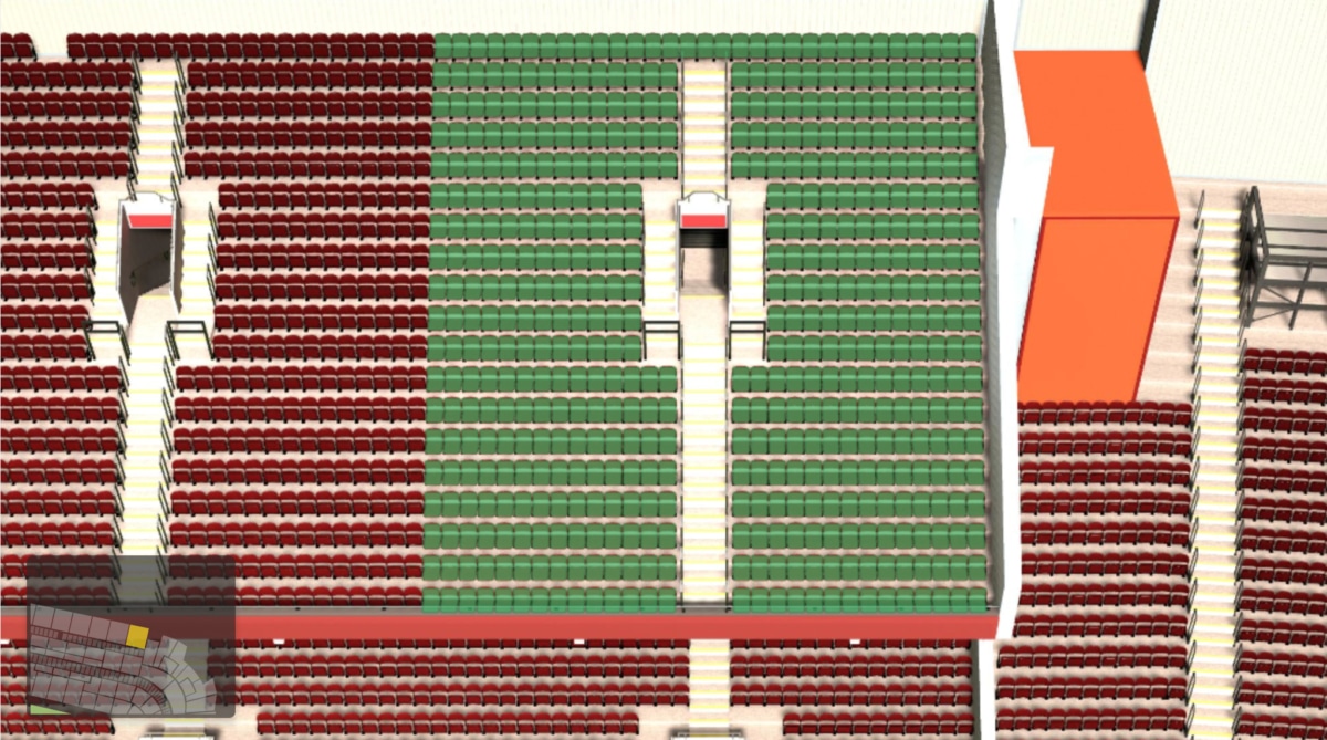 Old Trafford section N4401 seating plan