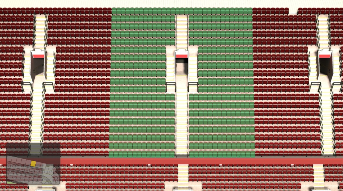 Old Trafford section N4403 seating plan