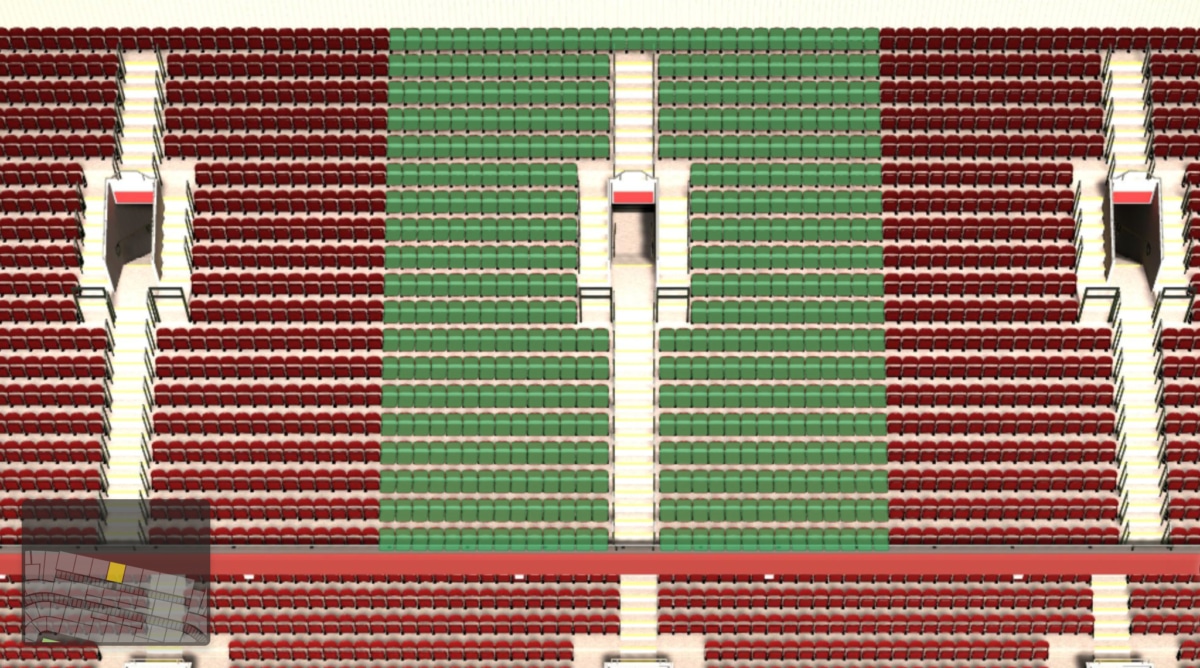 Old Trafford section N4405 seating plan