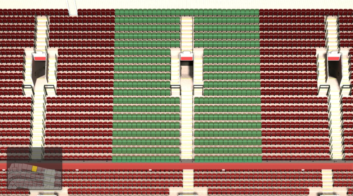 Old Trafford section N4406 seating plan