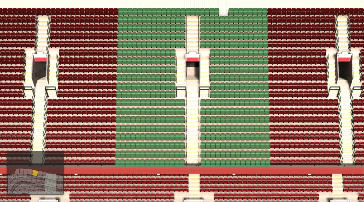 Old Trafford section N4407 seating plan