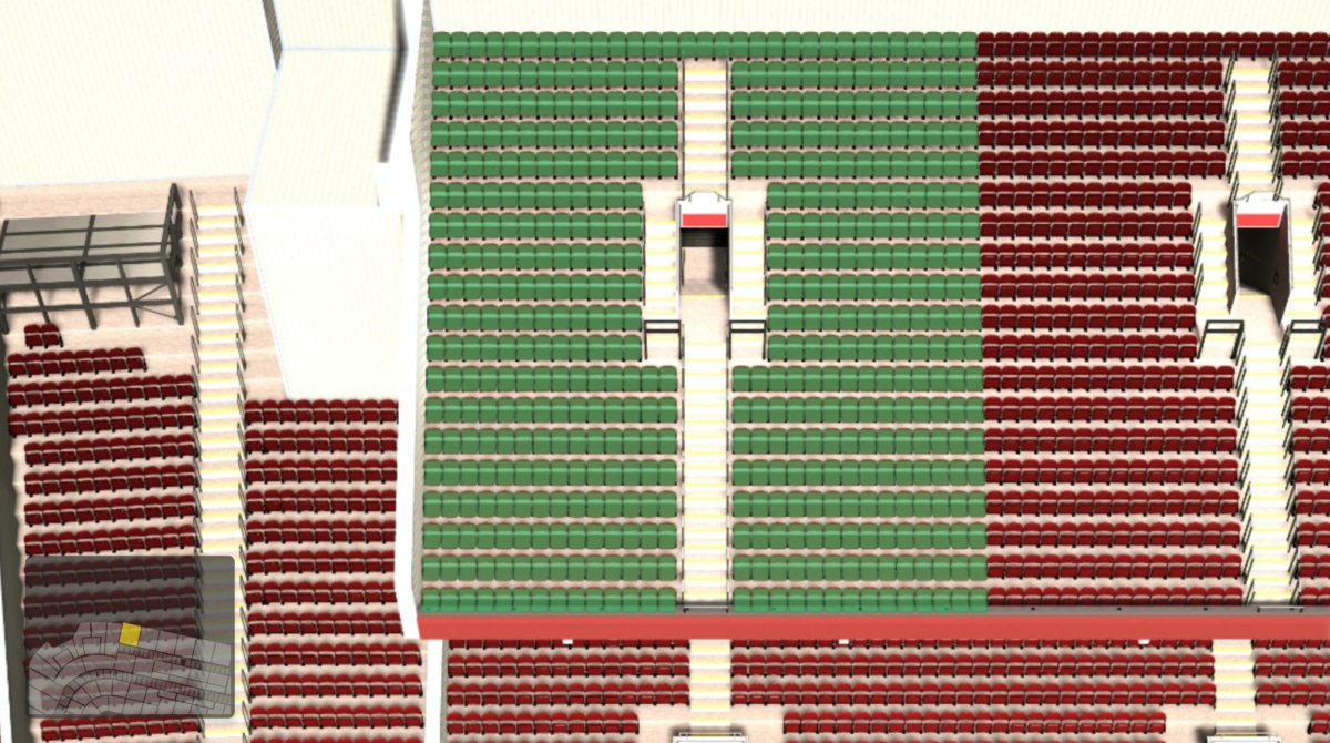 Old Trafford section N4408 seating plan