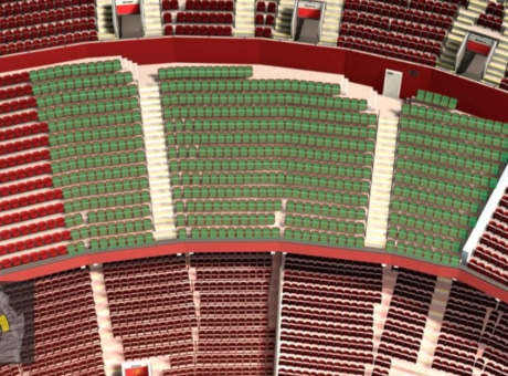 NE3418 section at Old Trafford stadium: detailed map and view from my seat