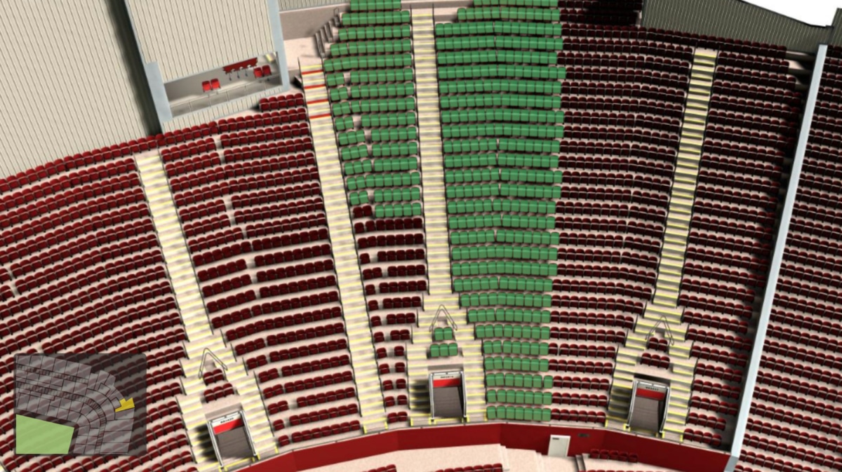 Old Trafford section NE3419 seating plan