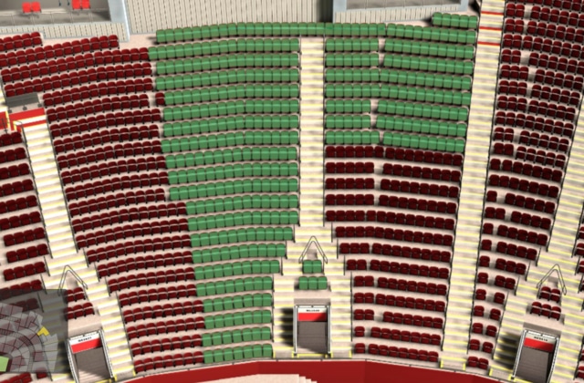 NE3420 section at Old Trafford stadium: detailed map and view from my seat