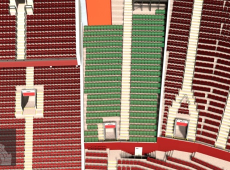 NE3424 section at Old Trafford stadium: detailed map and view from my seat