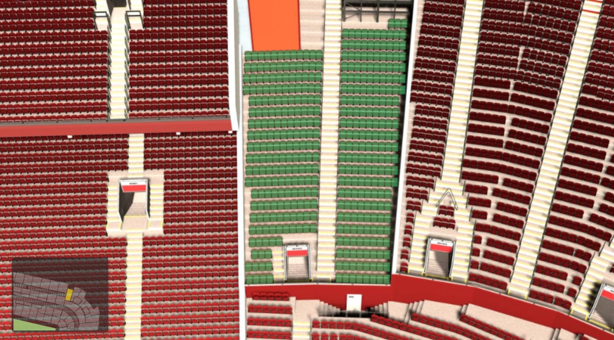 Old Trafford section NE3424 seating plan