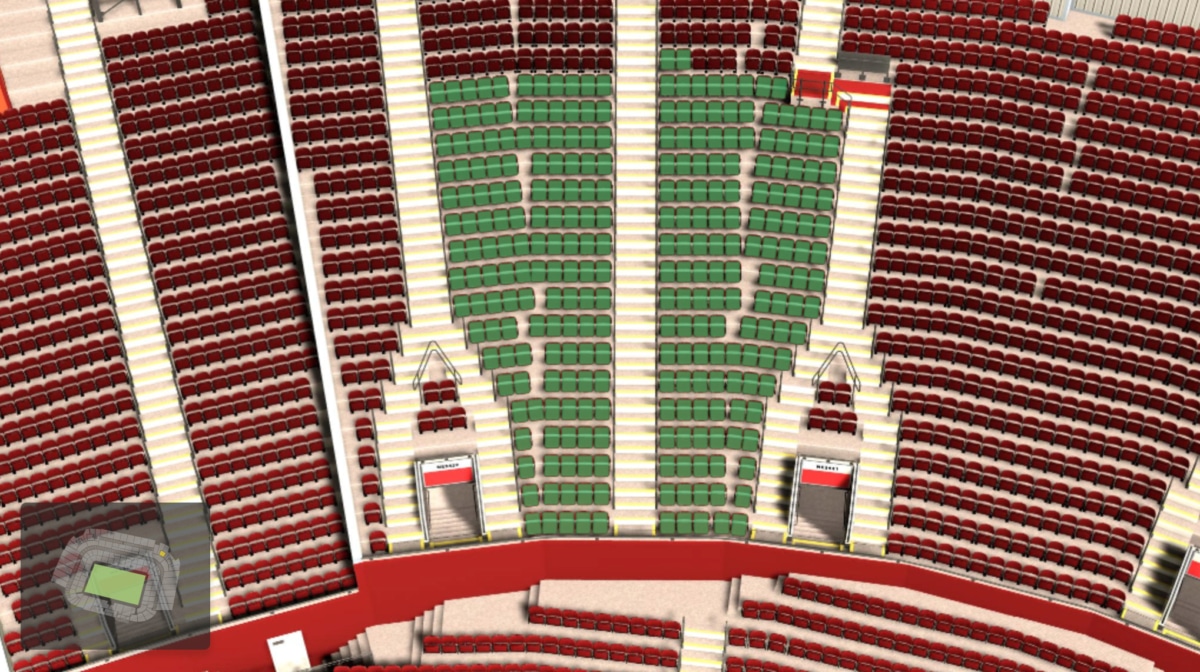 Old Trafford section NE3426 seating plan