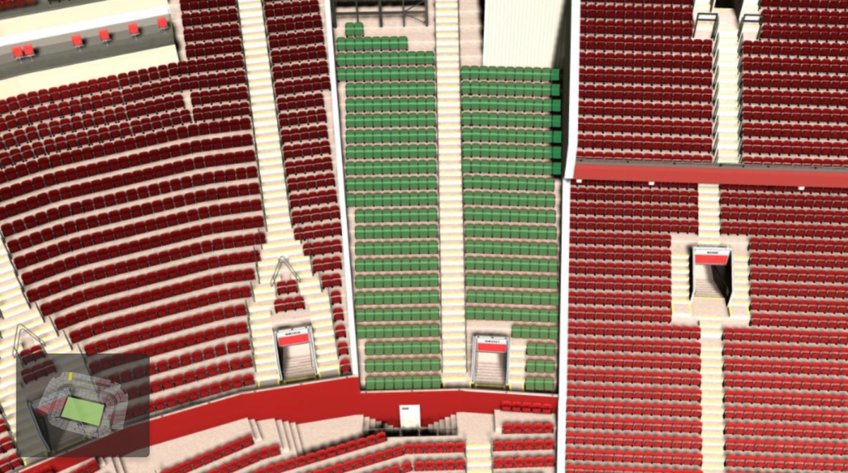 Old Trafford section NW3427 seating plan