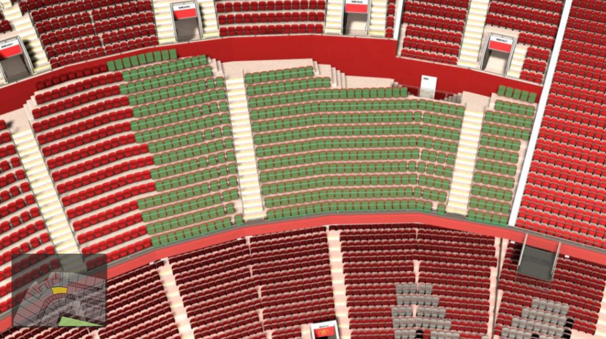 Old Trafford section NW3428 seating plan