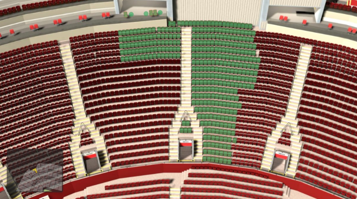 Old Trafford section NW3431 seating plan