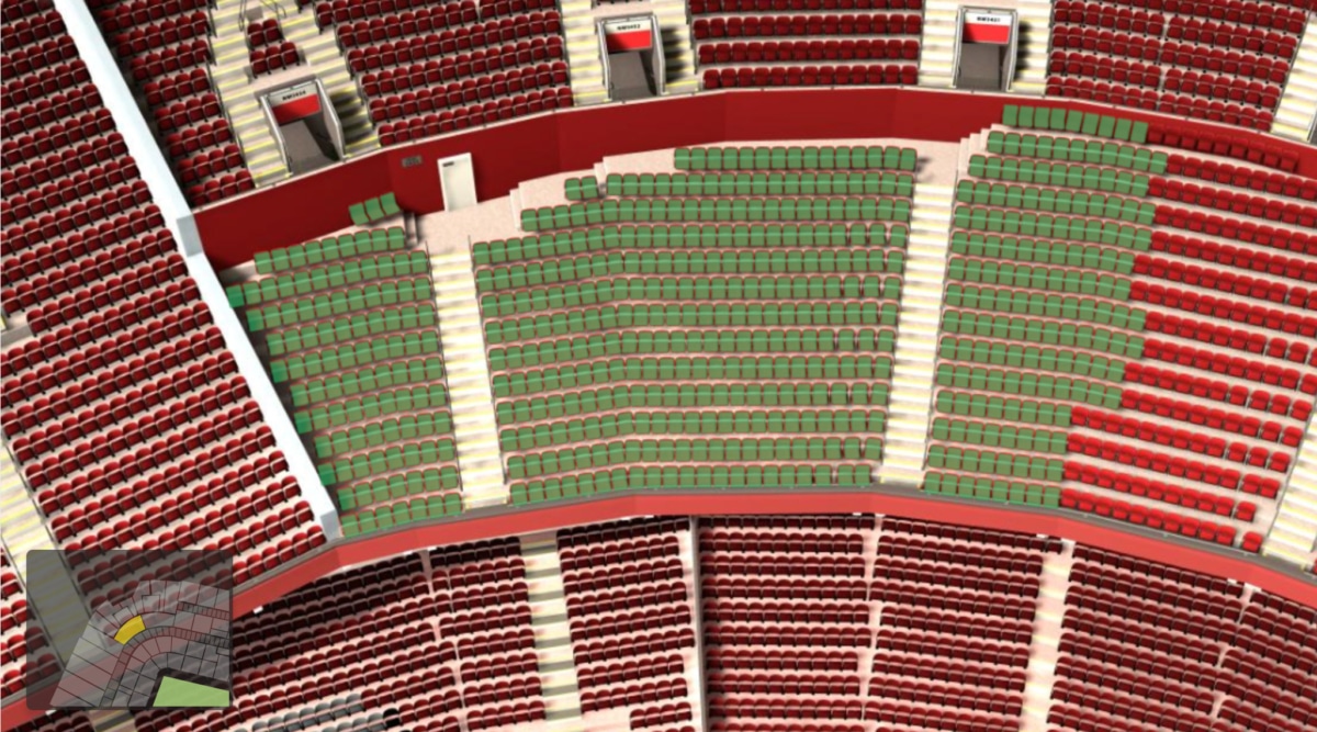 Old Trafford section NW3433 seating plan