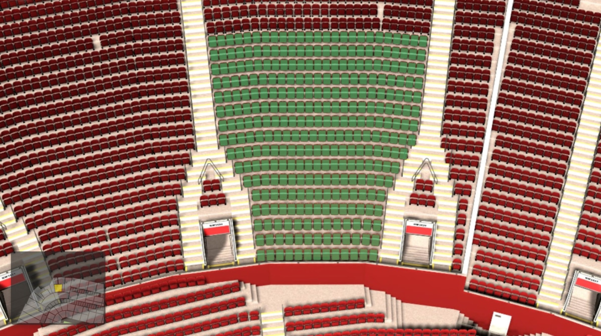 Old Trafford section NW3435 seating plan