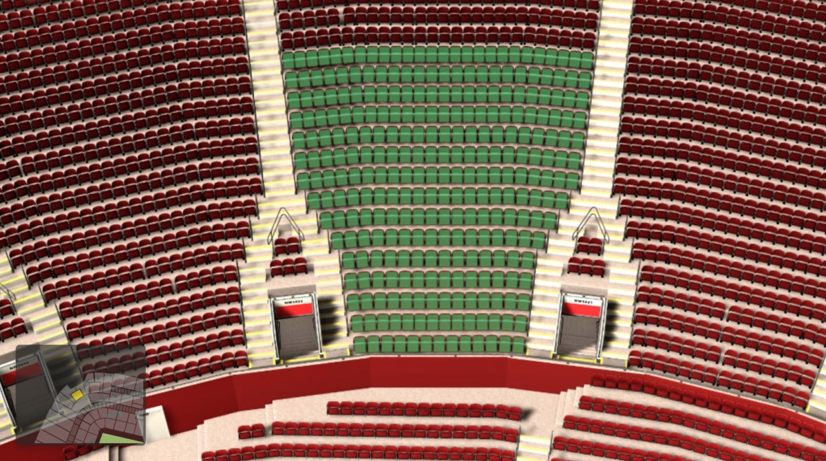 Old Trafford section NW3436 seating plan