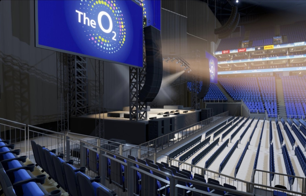 O2 arena block 101 row K seat 24 view