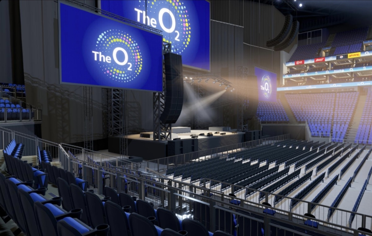 O2 arena block 101 row L seat 38 view