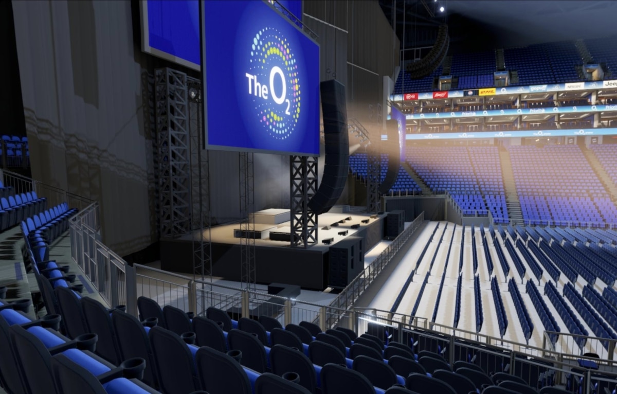 O2 arena block 101 row Q seat 19 view