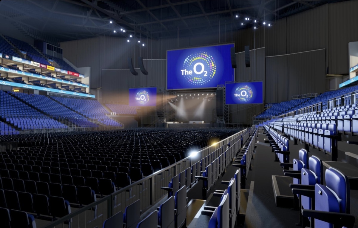 O2 arena block 110 row D seat 286 view