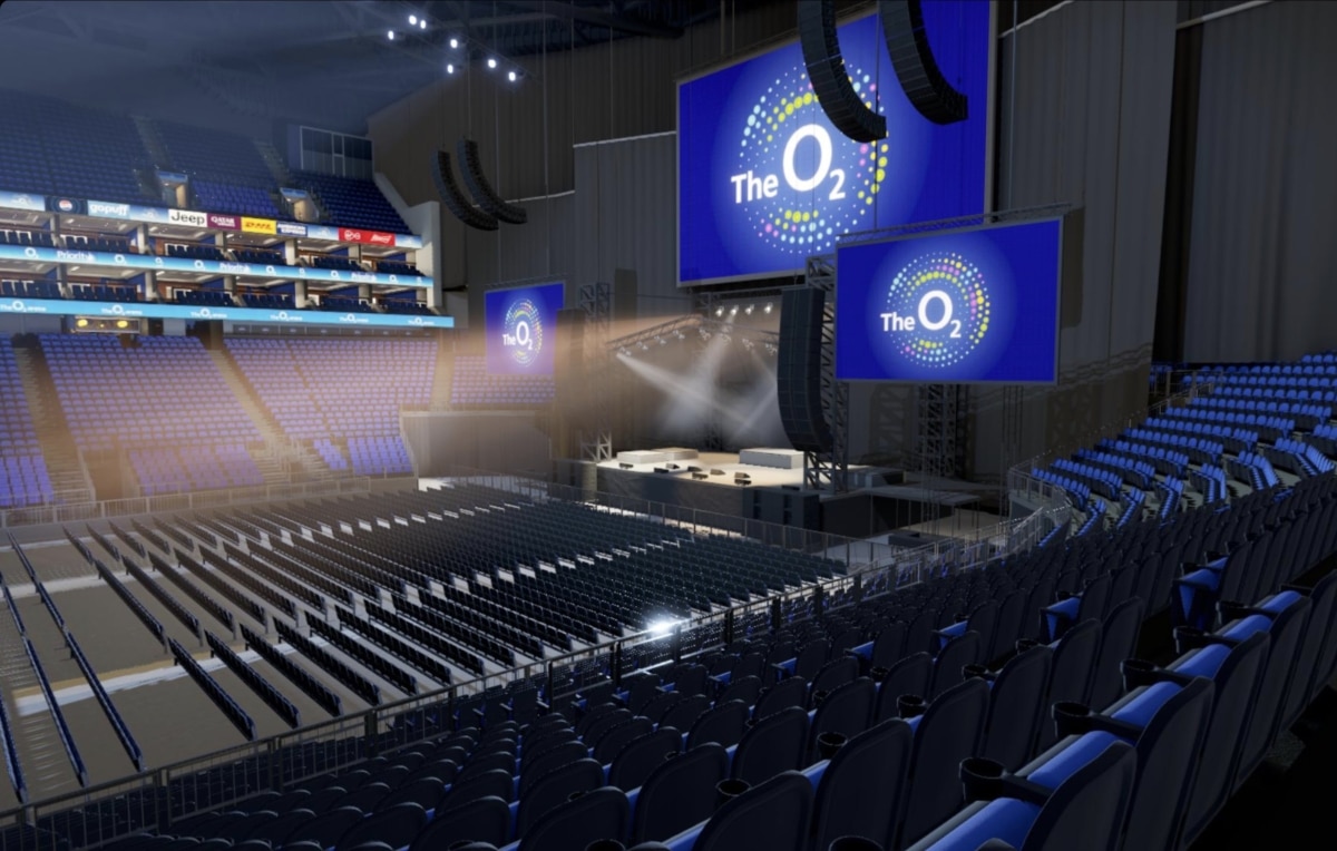 O2 arena block 111 row T seat 351 view