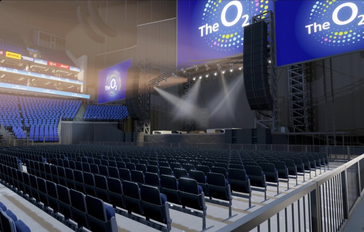 O2 arena block 112 row A seat 370 view