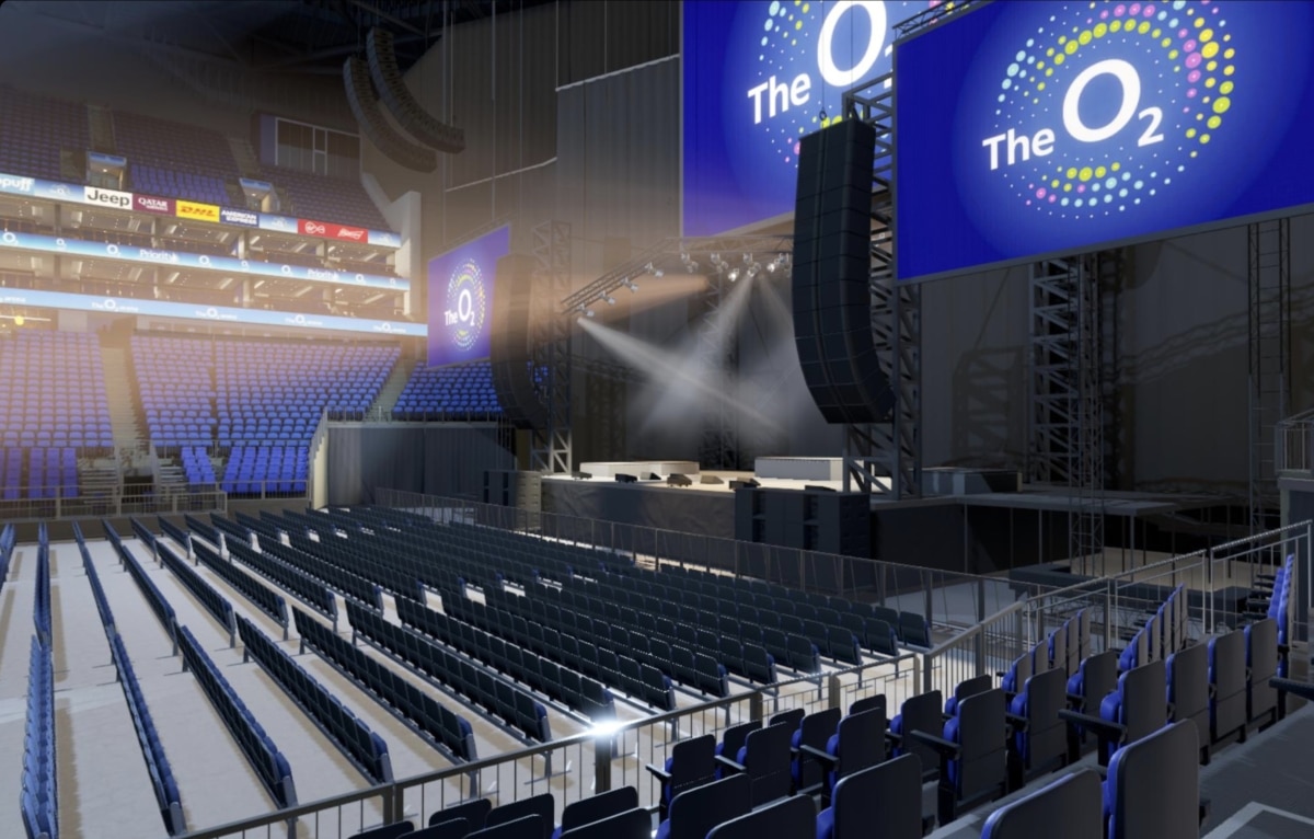 O2 arena block 112 row G seat 374 view